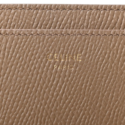 Celine Grained Calfskin Card Holder Light Camel 5 of 8