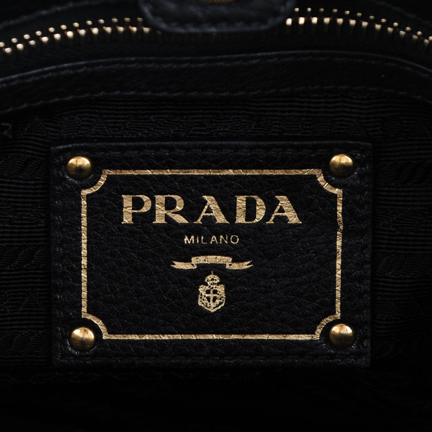 Prada Vitello Daino Tote Nero Black 6 of 8