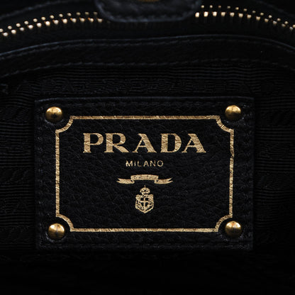 Prada Vitello Daino Tote Nero Black 6 of 8