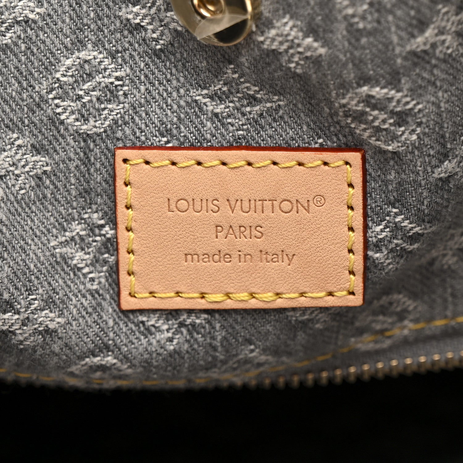 Louis Vuitton Monogram Denim CarryAll MM Washed Grey 6 of 11