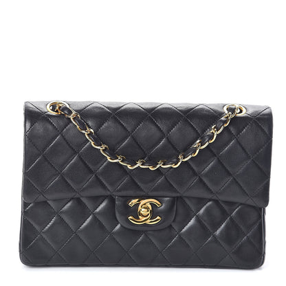 Chanel Lambskin Quilted Small Double Flap Black 1 of 10