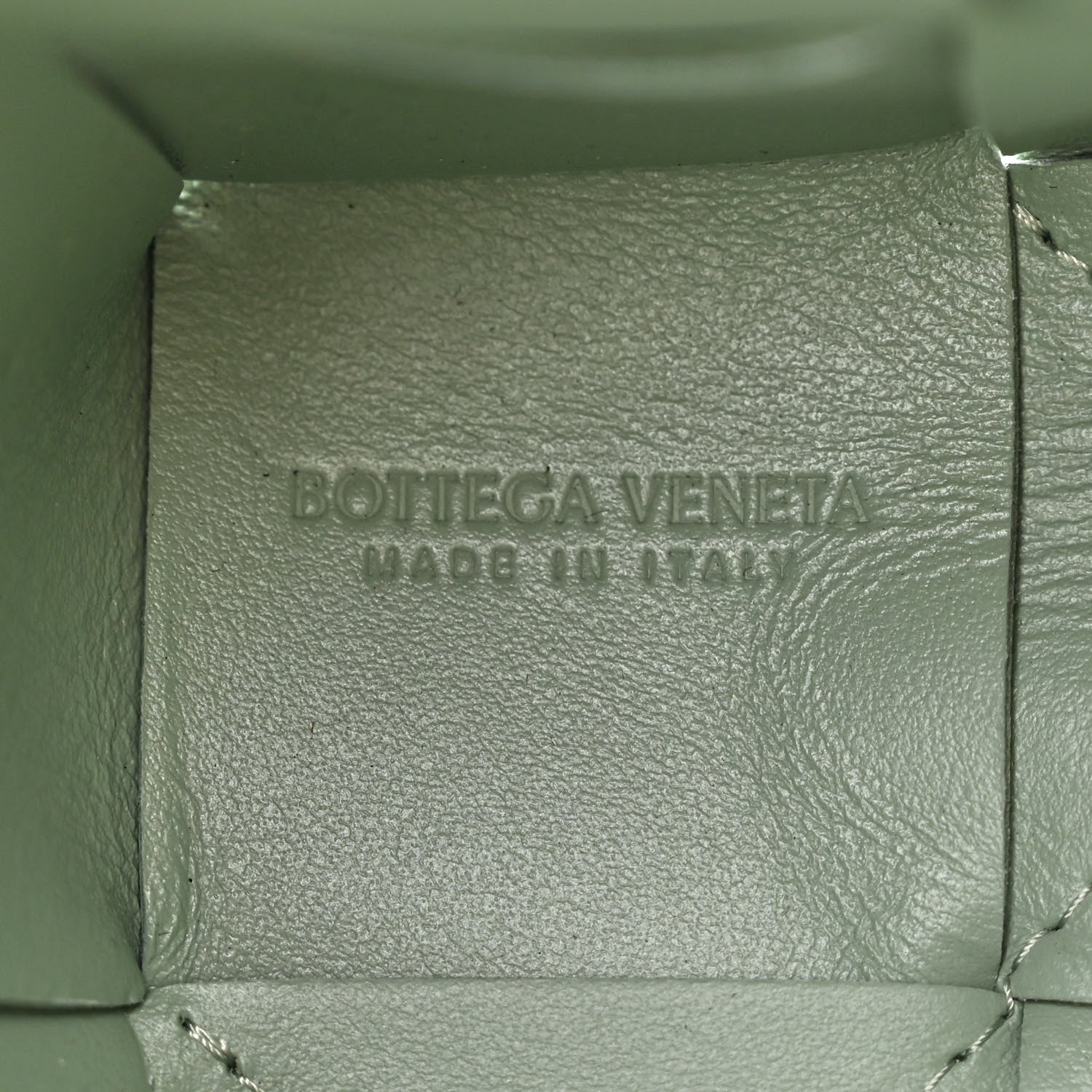 Bottega Veneta Nappa Maxi Intrecciato Mini Cassette Bucket Bag New Sauge 6 of 10