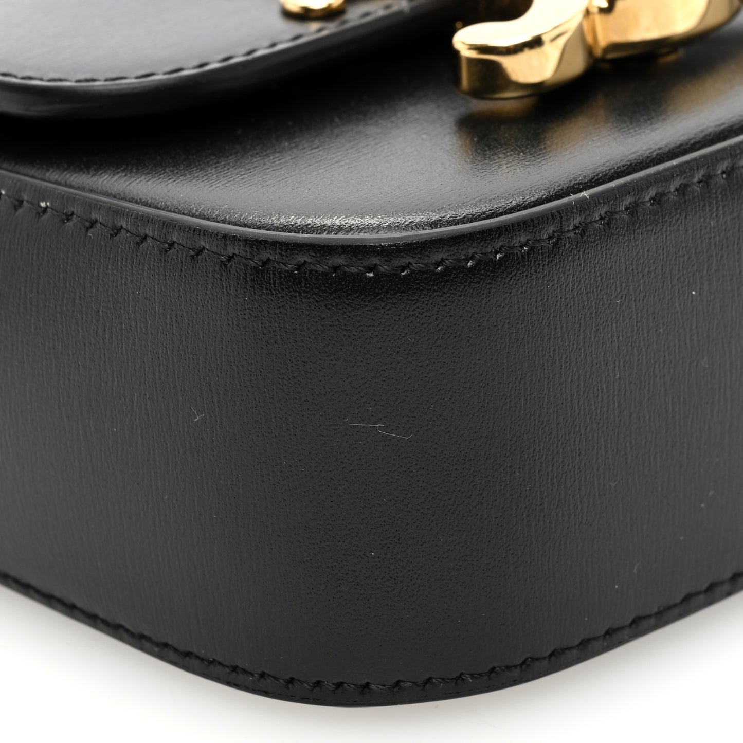 Shiny Calfskin Mini Triomphe Black