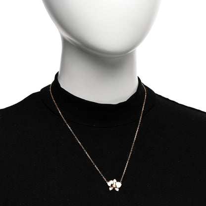 Cartier 18K Pink Gold Diamond Caresse D'Orchidees Par Cartier Pendant Necklace 2 of 5