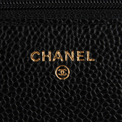 Chanel Caviar Quilted Wallet On Chain WOC Black 5 of 8