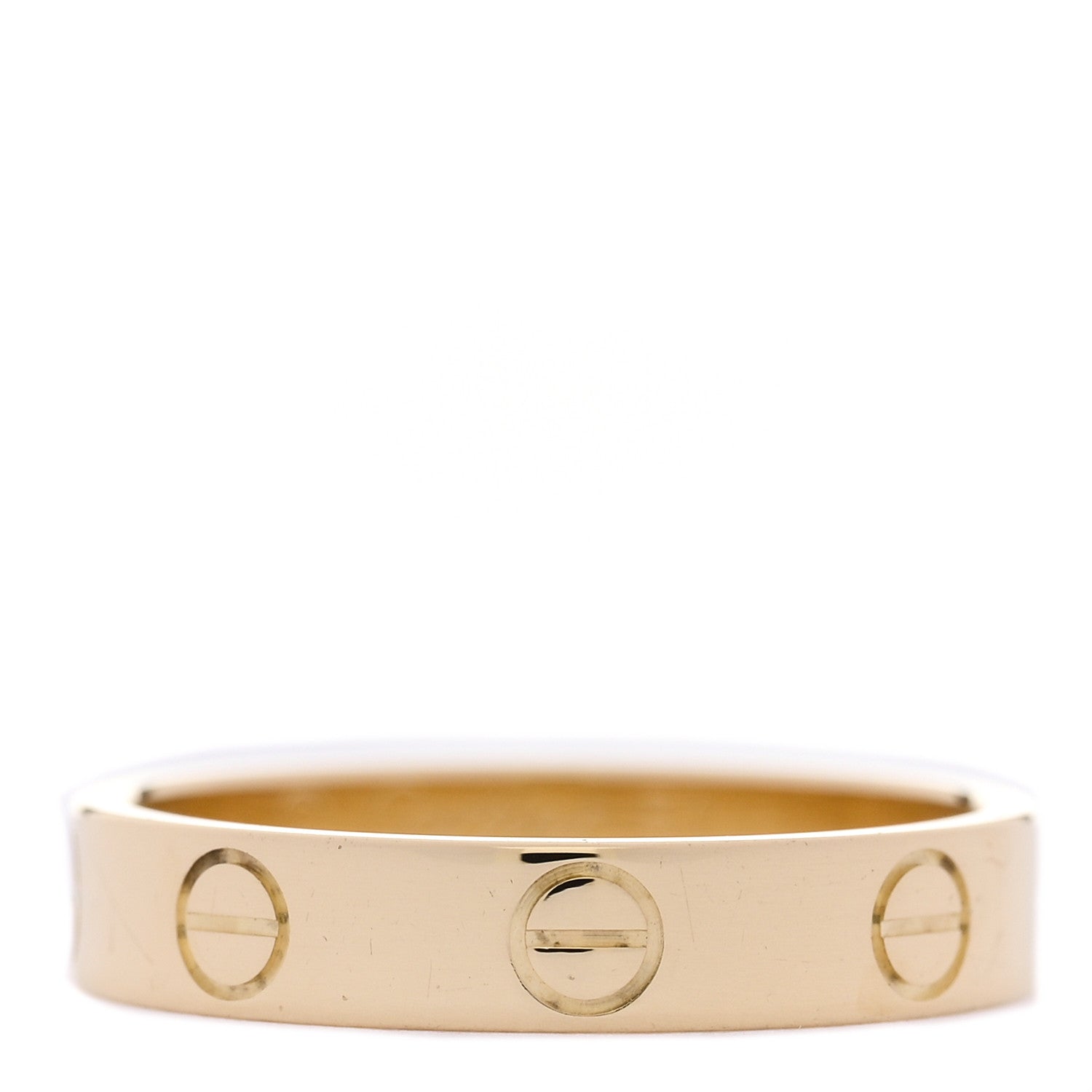 Cartier 18K Yellow Gold 3.5mm LOVE Wedding Band Ring 51 5.75 1 of 4