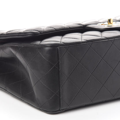 Chanel Lambskin Quilted Maxi Double Flap Black 9 of 10