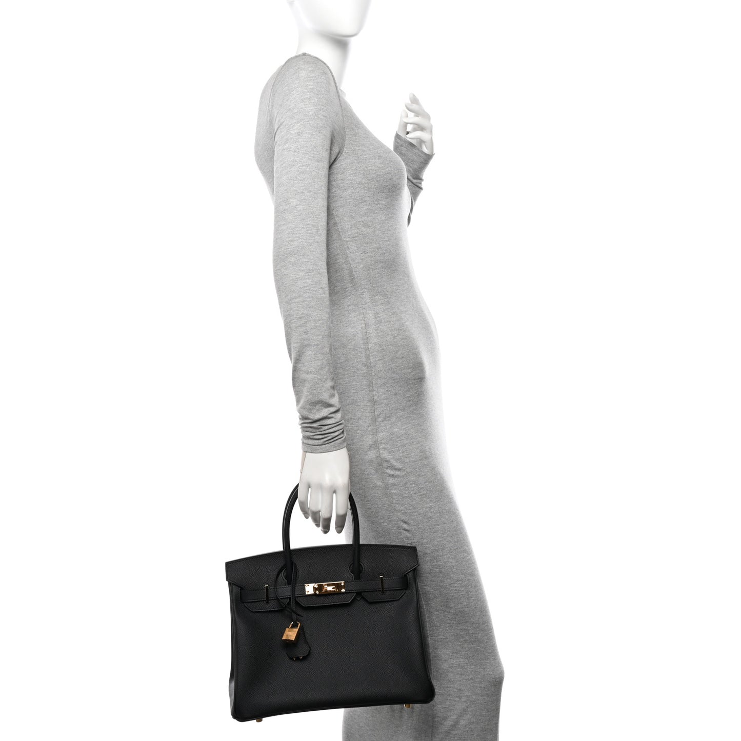 Epsom Birkin 30 Black