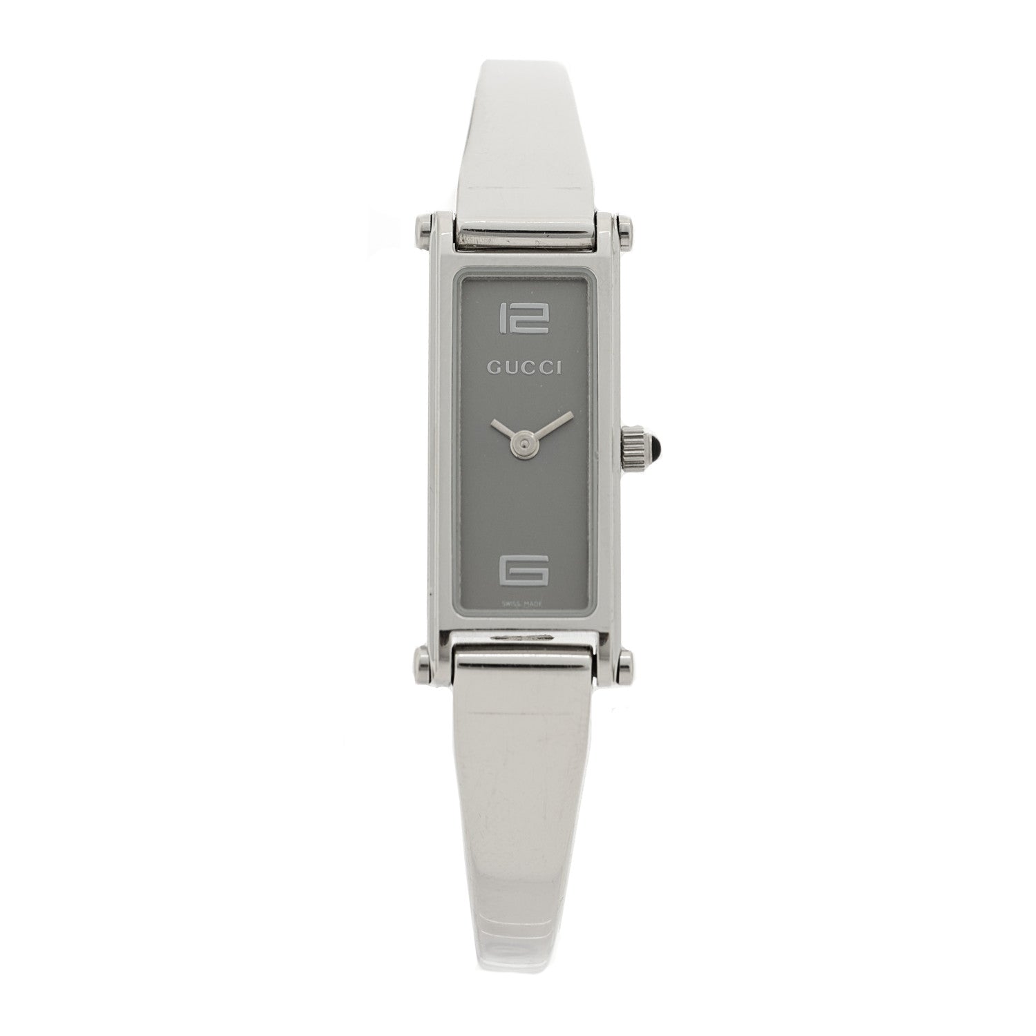 Gucci Stainless Steel 12mm 1500L Quartz Watch Grey 1 of 4
