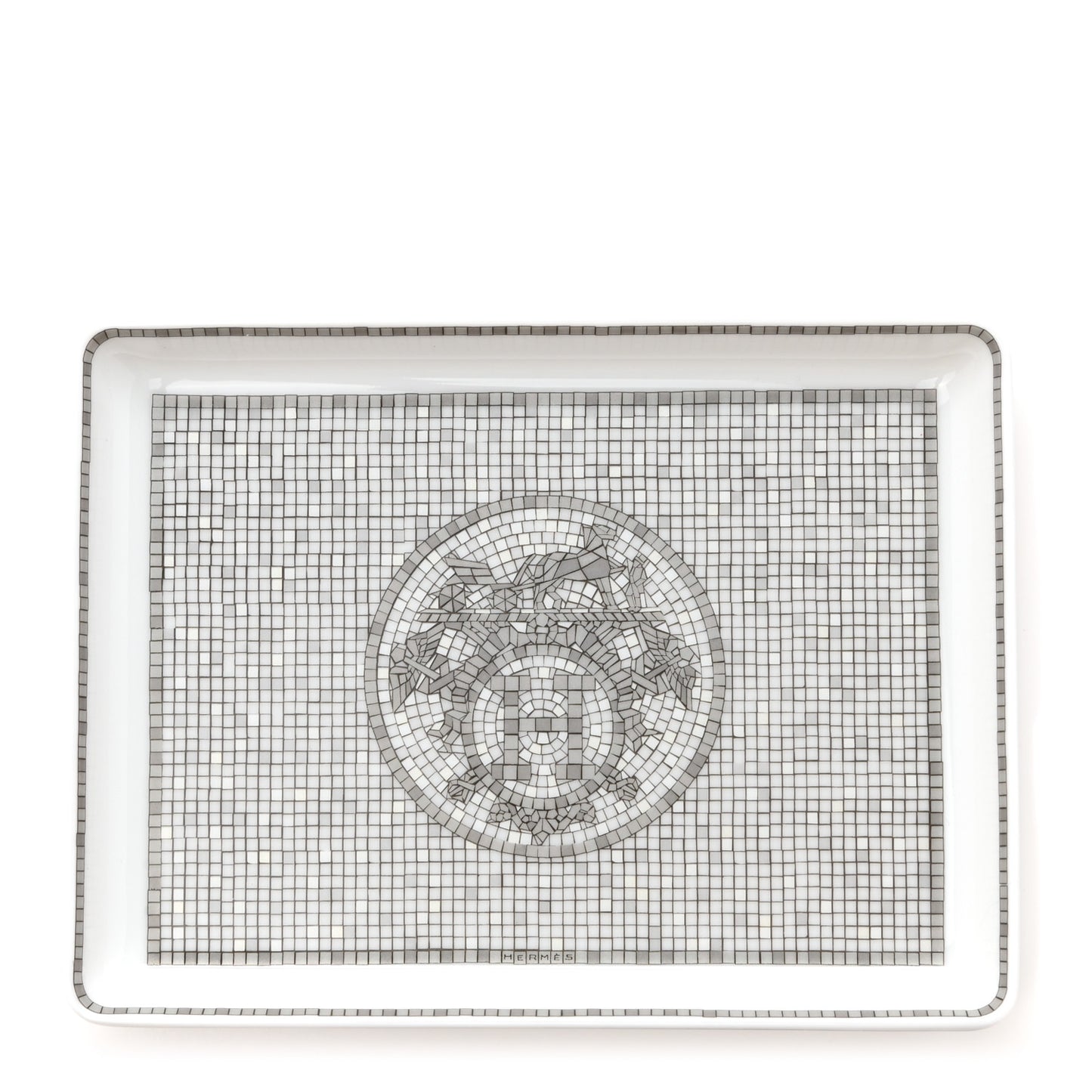 Porcelain Mosaique Au 24 Sushi Plate Platine