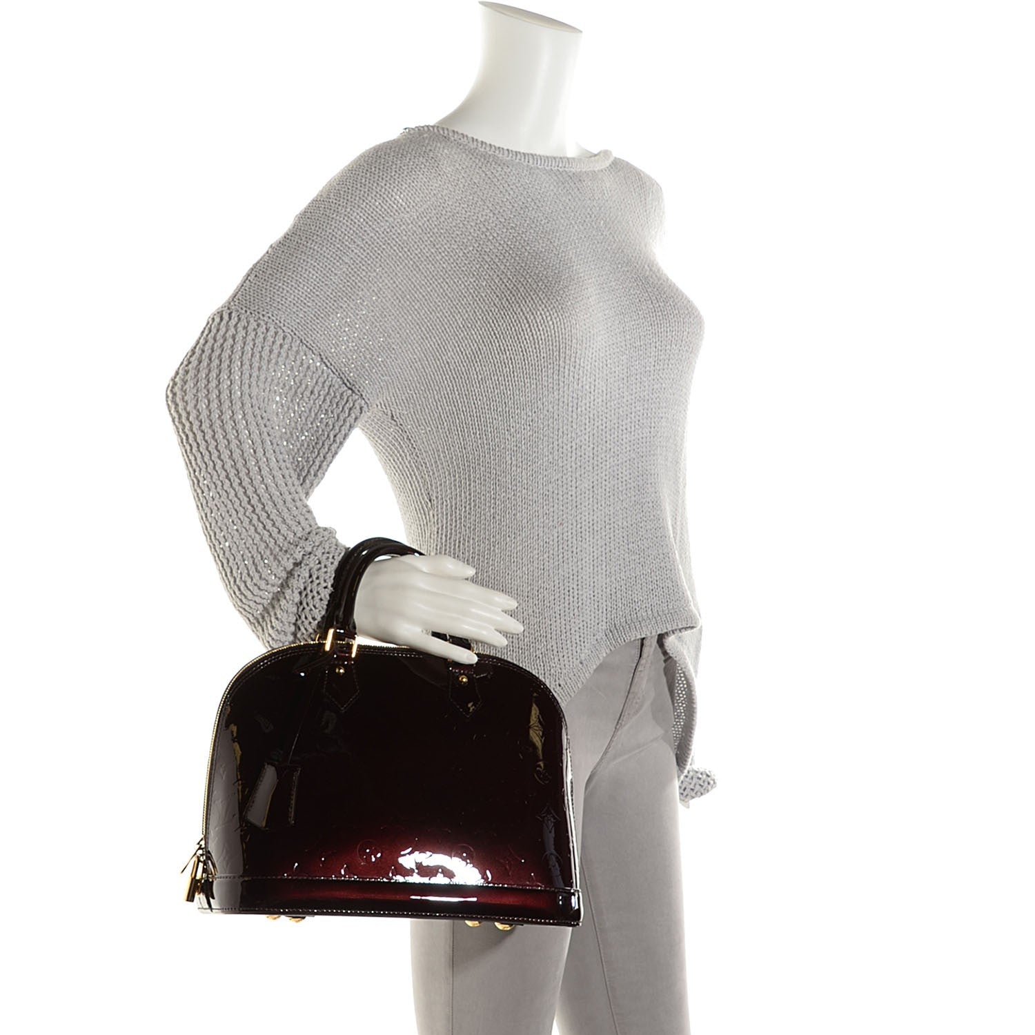 Louis Vuitton Vernis Alma PM Amarante 2 of 9