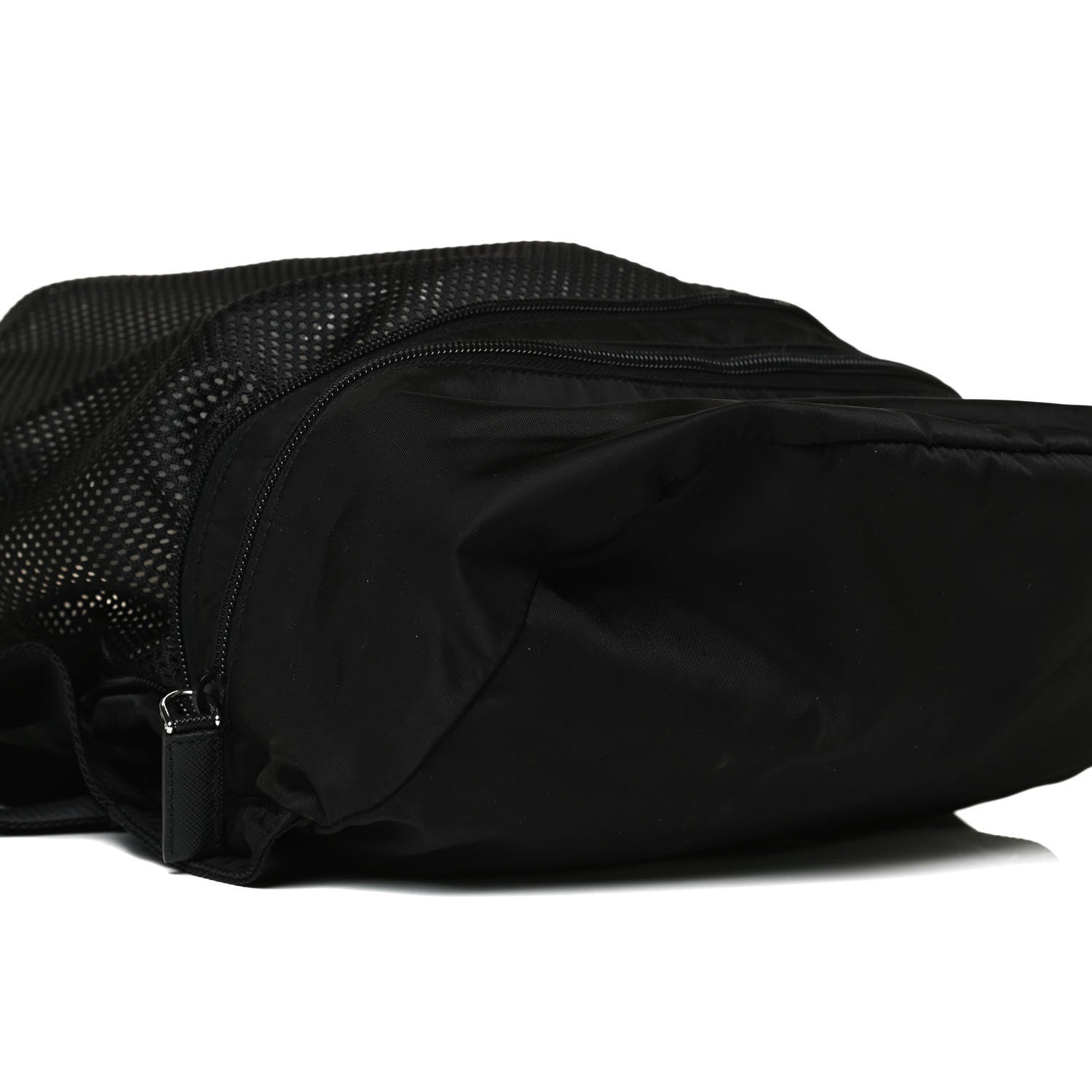 Prada Re-Nylon Saffiano Convertible Belt Bag Black 14 of 17