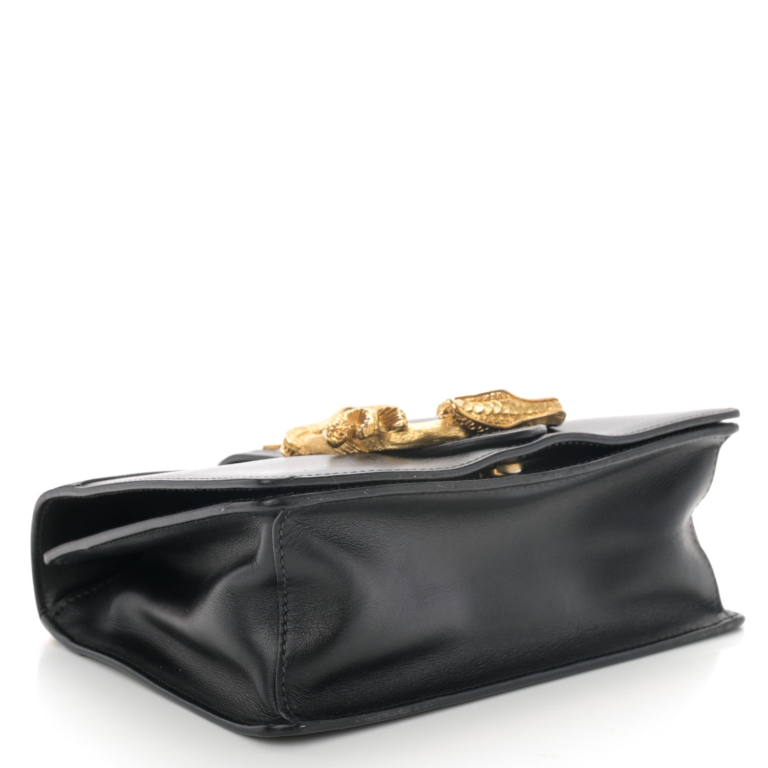 Prada City Calf Saffiano Animalier Cahier Bag Black 4 of 13