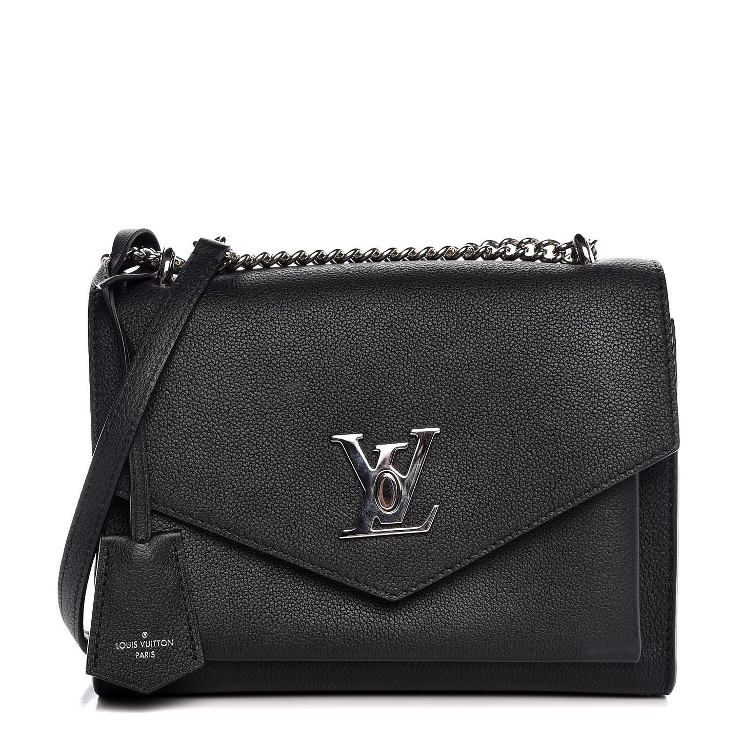 Soft Calfskin My Lockme Chain Bag BB Black