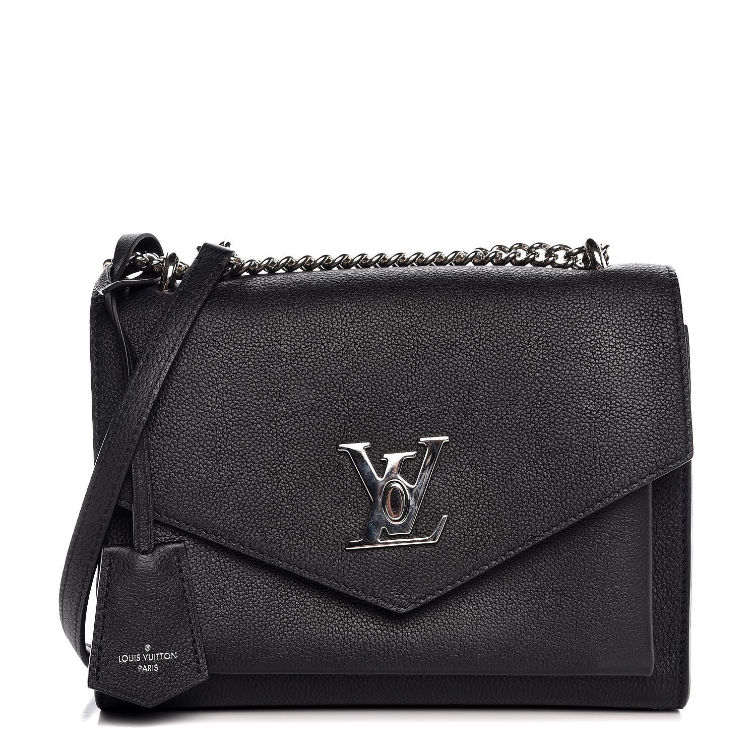 Louis Vuitton Soft Calfskin My Lockme Chain Bag BB Black 1 of 8