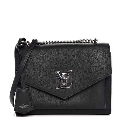 Louis Vuitton Soft Calfskin My Lockme Chain Bag BB Black 1 of 8