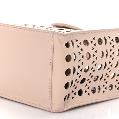 Alaia Calfskin Laser Cut Garance Tote Nude 9 of 9
