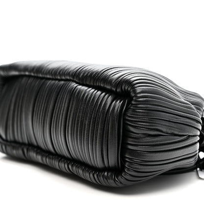 Mansur Gavriel Lambskin Pleated Baci Bag  Black 9 of 9