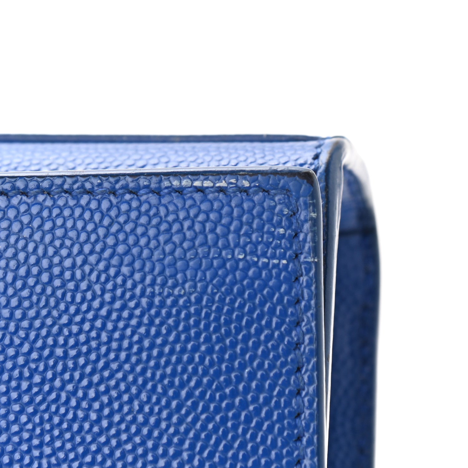 Saint Laurent Grain De Poudre Small Classic Monogram Kate Satchel Royal Blue 8 of 12