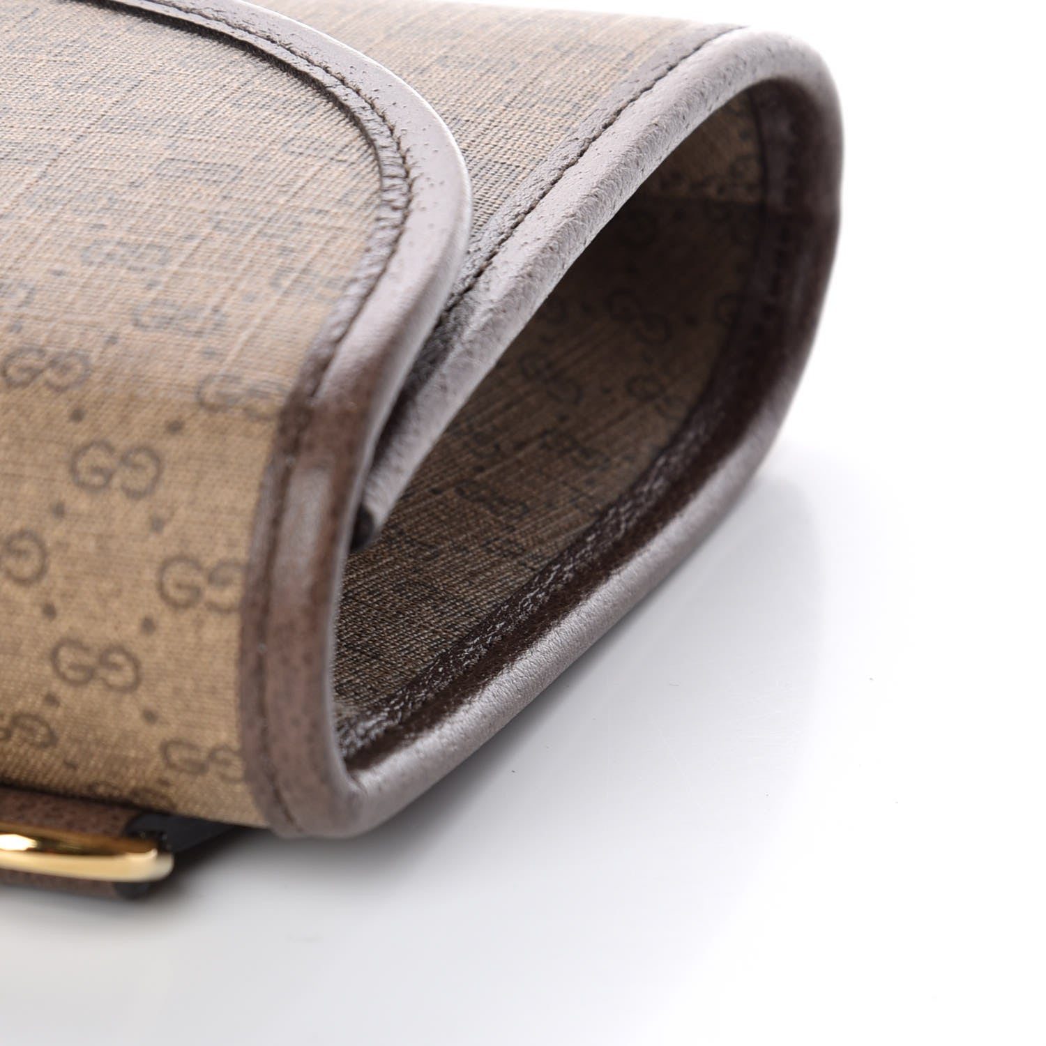 Gucci Mini Vintage GG Supreme Monogram Web Small Rajah Slim Flap Shoulder Bag Beige New Acero 11 of 12