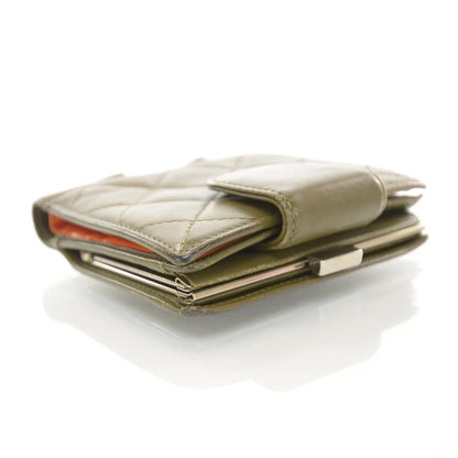 Chanel Python Cambon Compact Wallet Olive 5 of 10