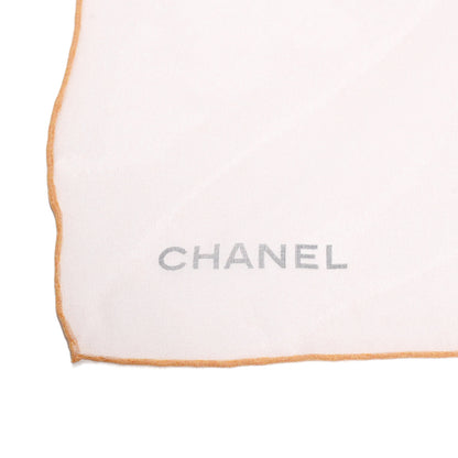 Chanel Silk Floral Print Scarf Pink 2 of 3