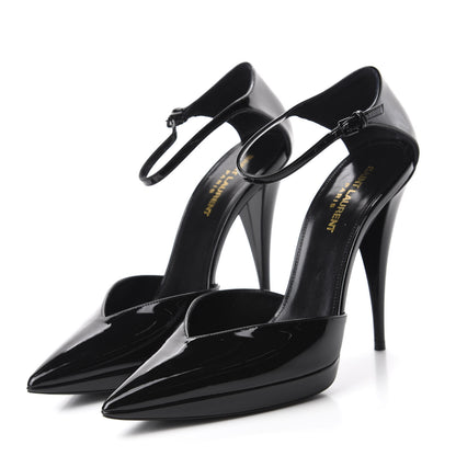 Saint Laurent Patent Zizi D'Orsay Pump 39 Black 3 of 10