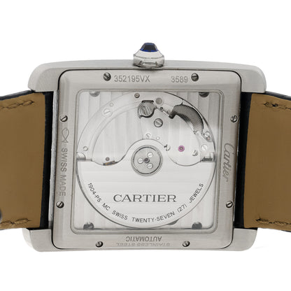 Cartier Stainless Steel Alligator 34mm Tank MC Automatic Watch 4 of 4