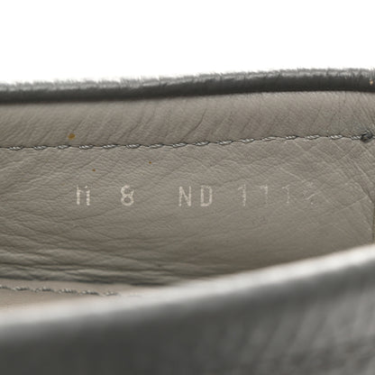 Louis Vuitton Calfskin Hockenheim Moccasin Loafers 8 Grey 8 of 9