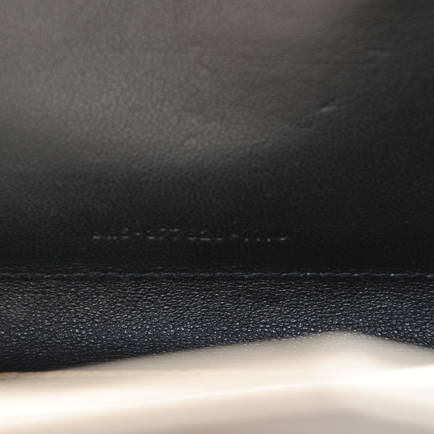 Grain De Poudre Matelasse Chevron Monogram Chain Wallet Nude Powder
