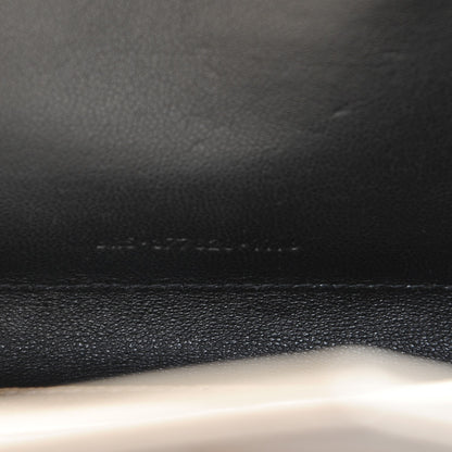 Saint Laurent Grain De Poudre Matelasse Chevron Monogram Chain Wallet Nude Powder 8 of 8