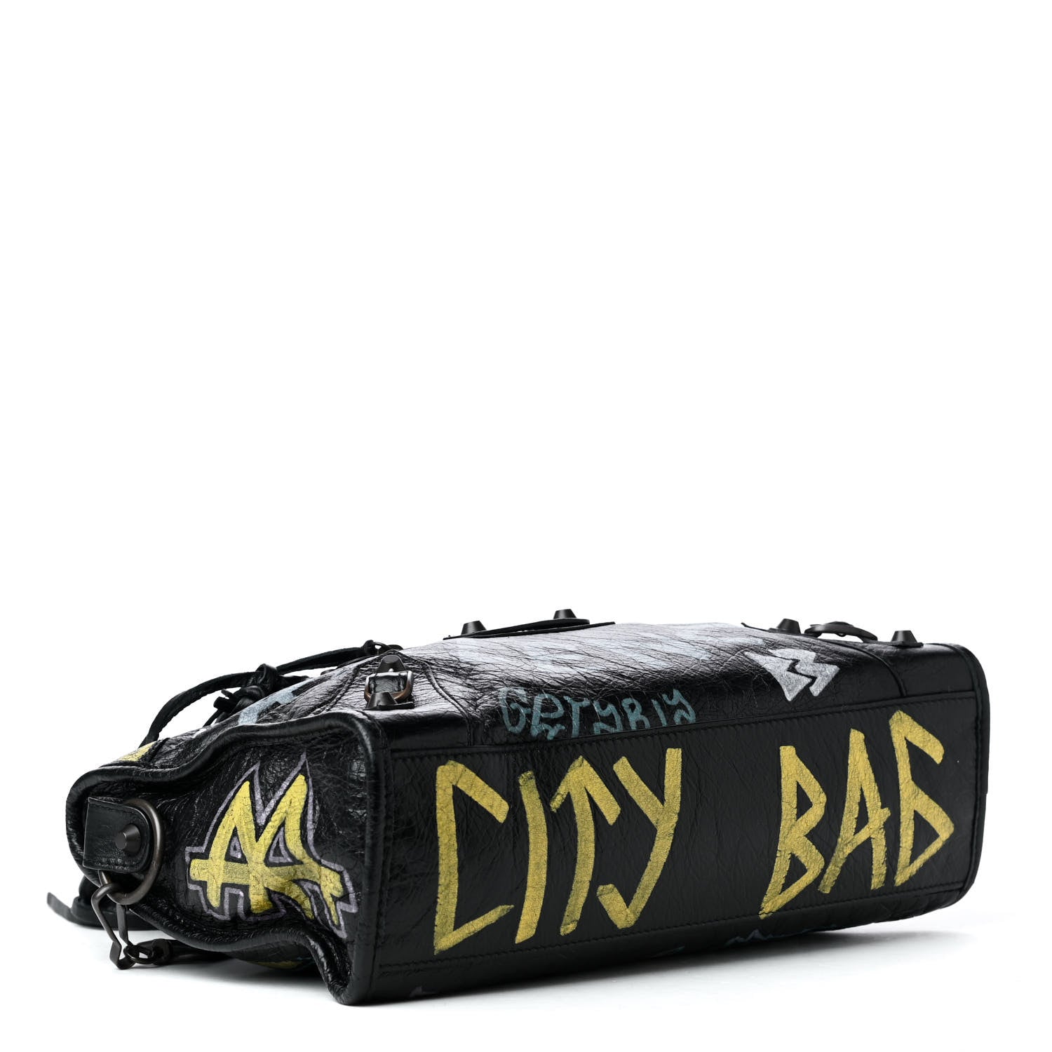 Balenciaga Agneau Graffiti All Over Classic Hardware S City Black Multicolor 3 of 4