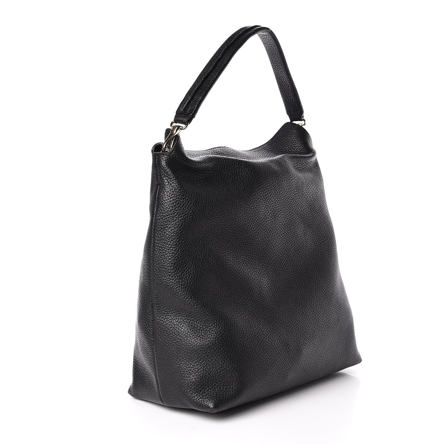 Burberry London Grainy Calfskin Medium Cale Hobo Black 3 of 13