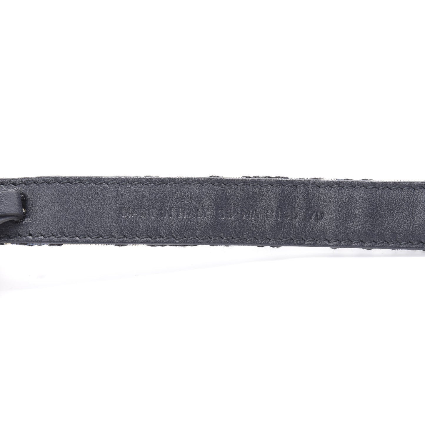 Jacquard Oblique 20mm Saddle Belt 85 34 Blue