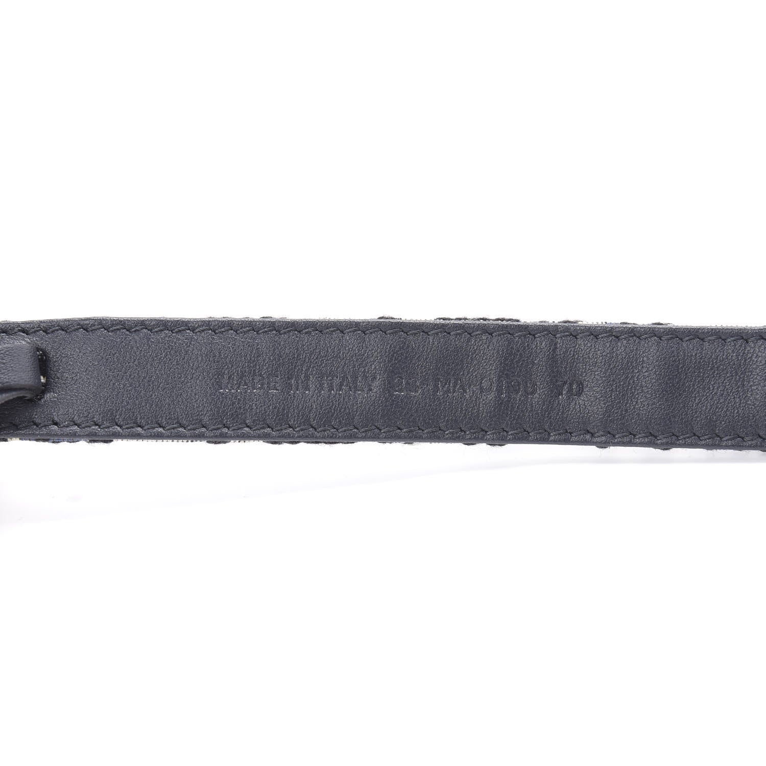Christian Dior Jacquard Oblique 20mm Saddle Belt 85 34 Blue 4 of 6