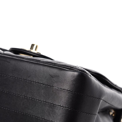 Chanel Lambskin Chevron Quilted Mini Square Flap Black 8 of 14
