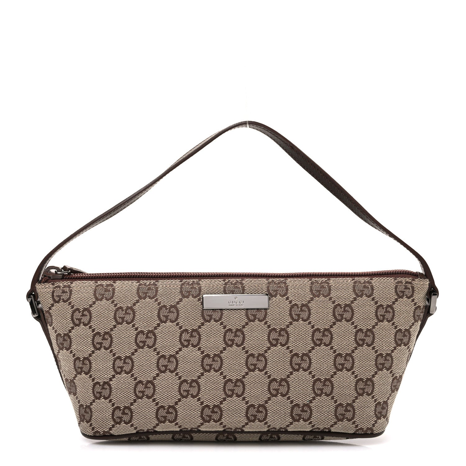 Gucci Monogram Boat Pochette Brown Brown 1 of 10