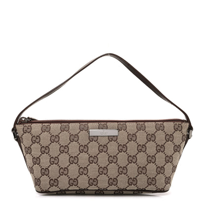Gucci Monogram Boat Pochette Brown Brown 1 of 10