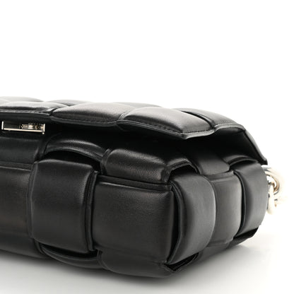 Bottega Veneta Lambskin Maxi Intreccio Padded Chain Cassette Crossbody Bag Black 9 of 9