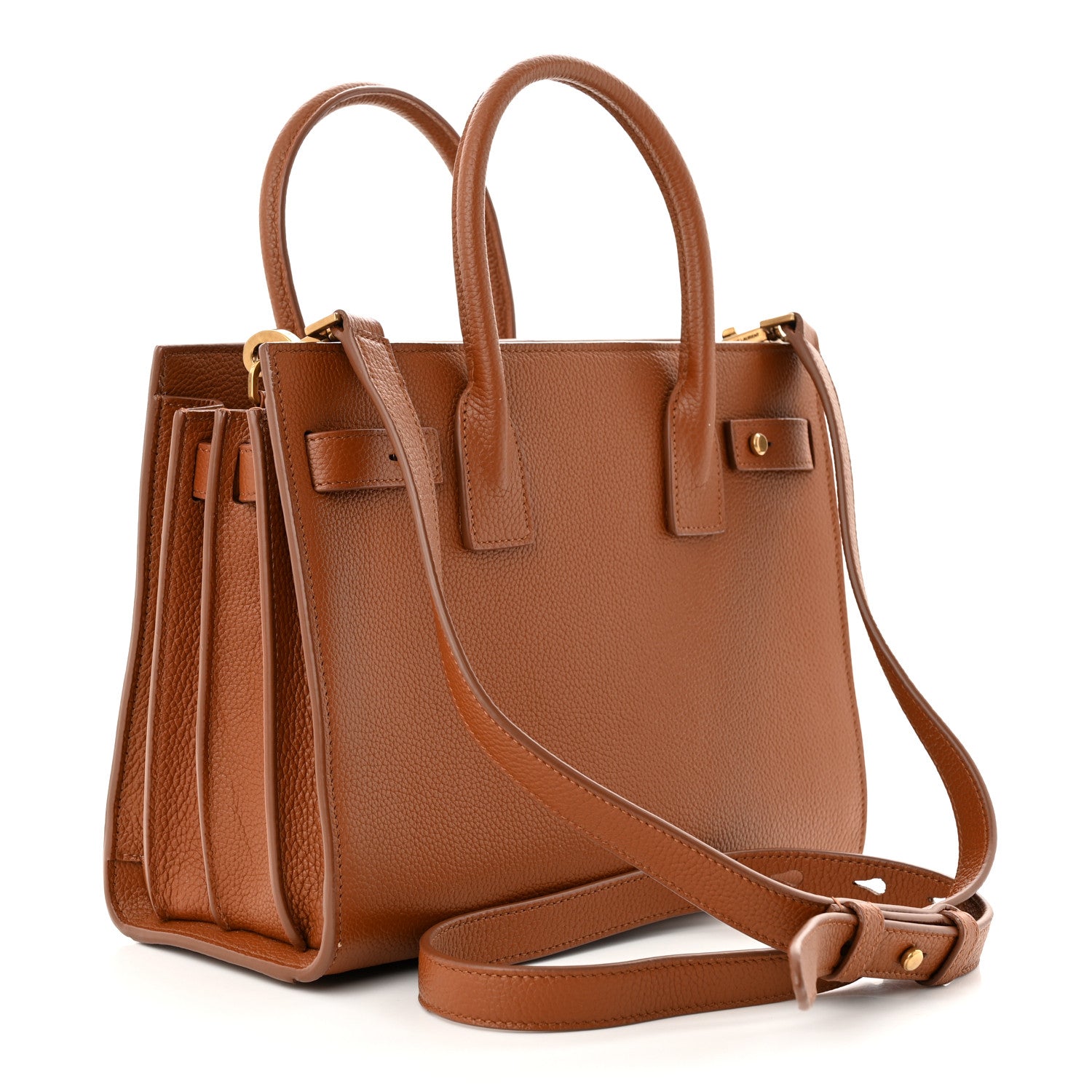 Saint Laurent Grained Calfskin Baby Sac De Jour Supple Canyon 3 of 10