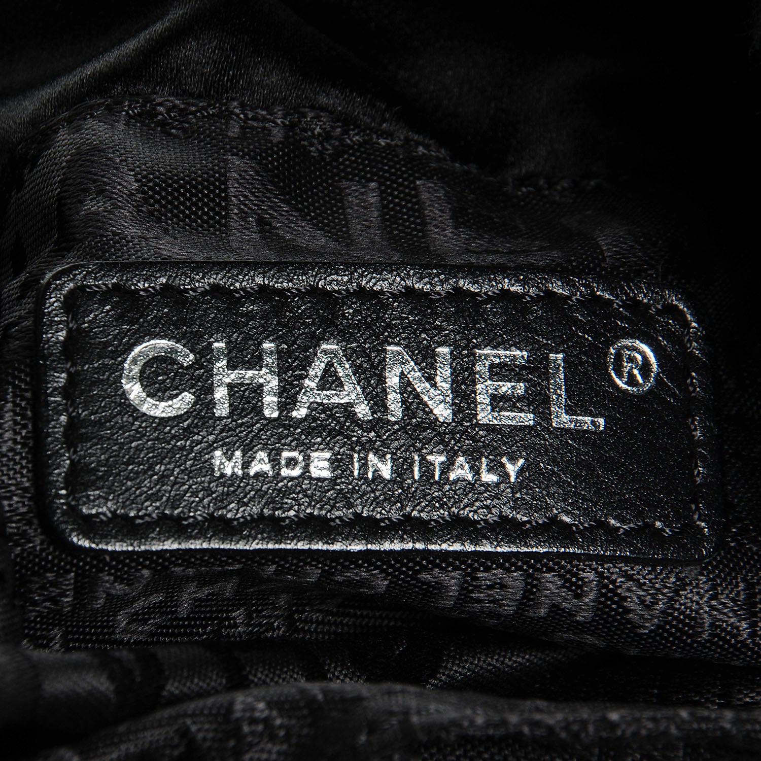 Chanel Fur Satin Drawstring Tassel Sac Cordon Shoulder Bag Black 7 of 7