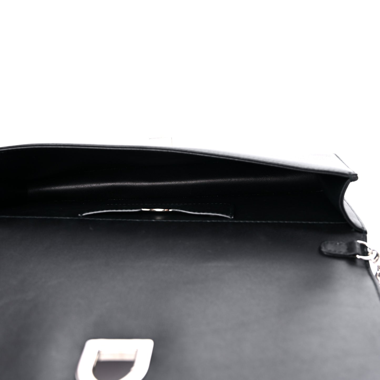 Calfskin Paradise Diorama Croisiere Chain Wallet Black