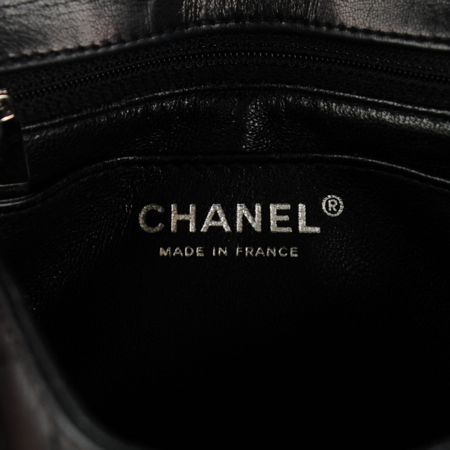 Chanel Lambskin Quilted Mini Square Flap Black 7 of 8