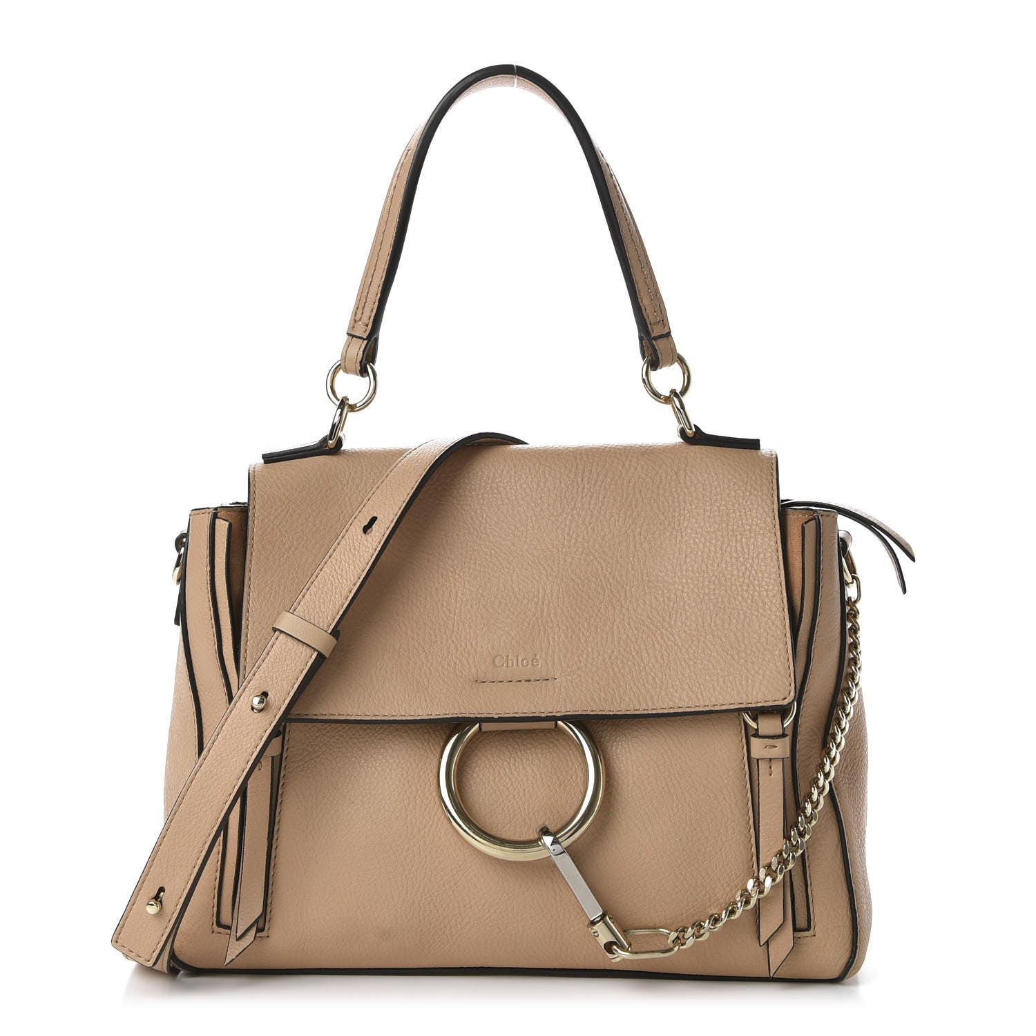Chloe Calfskin Small Faye Day Shoulder Bag Blush Nude 1 of 9