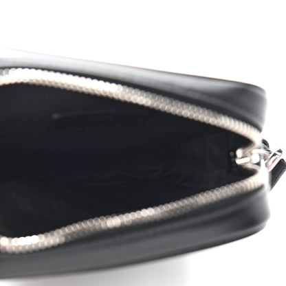 Christian Dior Calfskin Oblique Galaxy Perforated World Tour Messenger Pouch Black 5 of 11