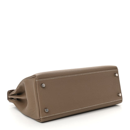 Hermes Togo Kelly Retourne 32 Etoupe 4 of 11