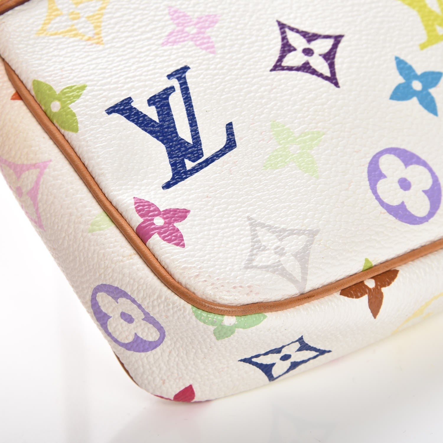 Louis Vuitton Monogram Multicolor Pochette Accessories White 8 of 11