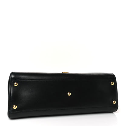 Gucci Calfskin Large Sylvie Top Handle Tote Black 4 of 9