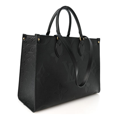 Louis Vuitton Empreinte Monogram Giant Onthego MM Black 3 of 9