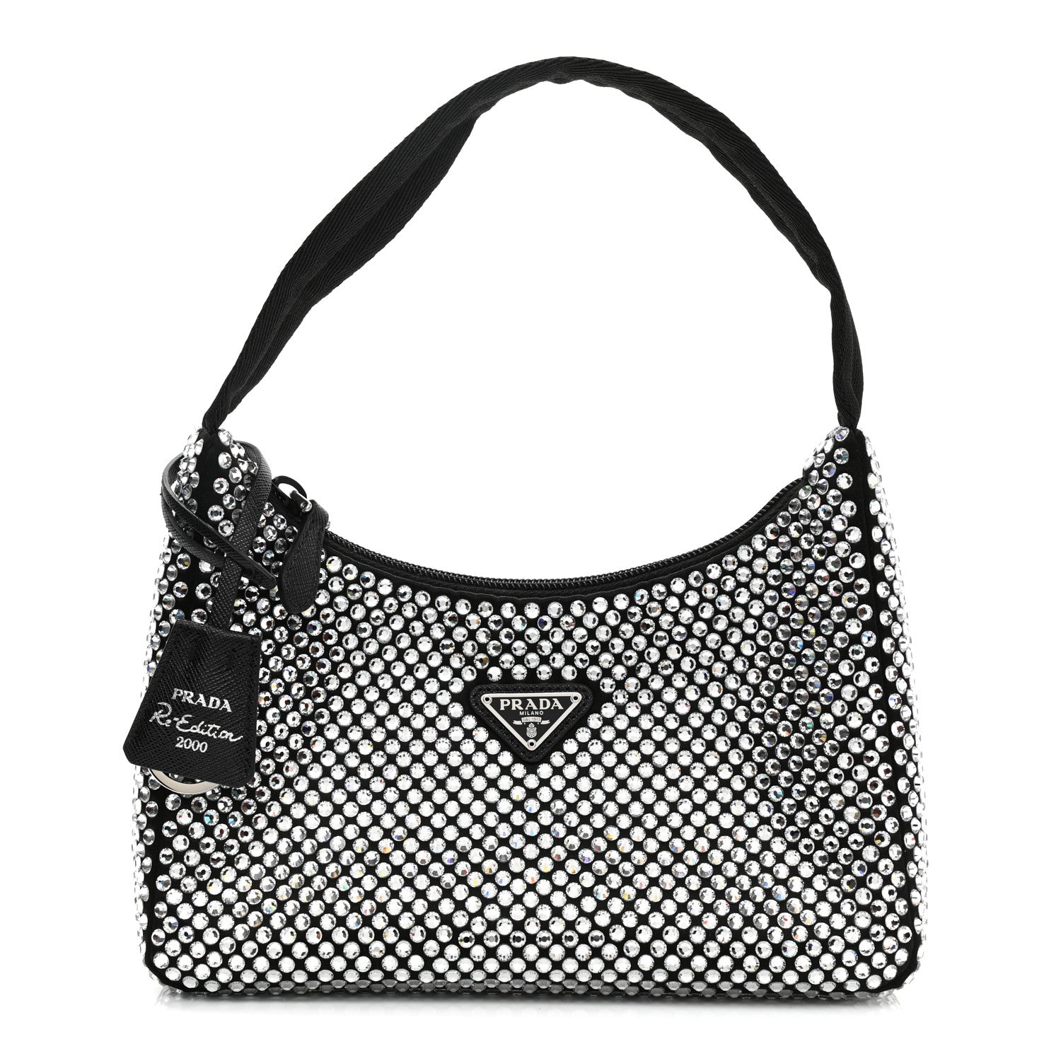 Prada Satin Crystal Mini Re-Edition 2000 Bag Cristal 1 of 9